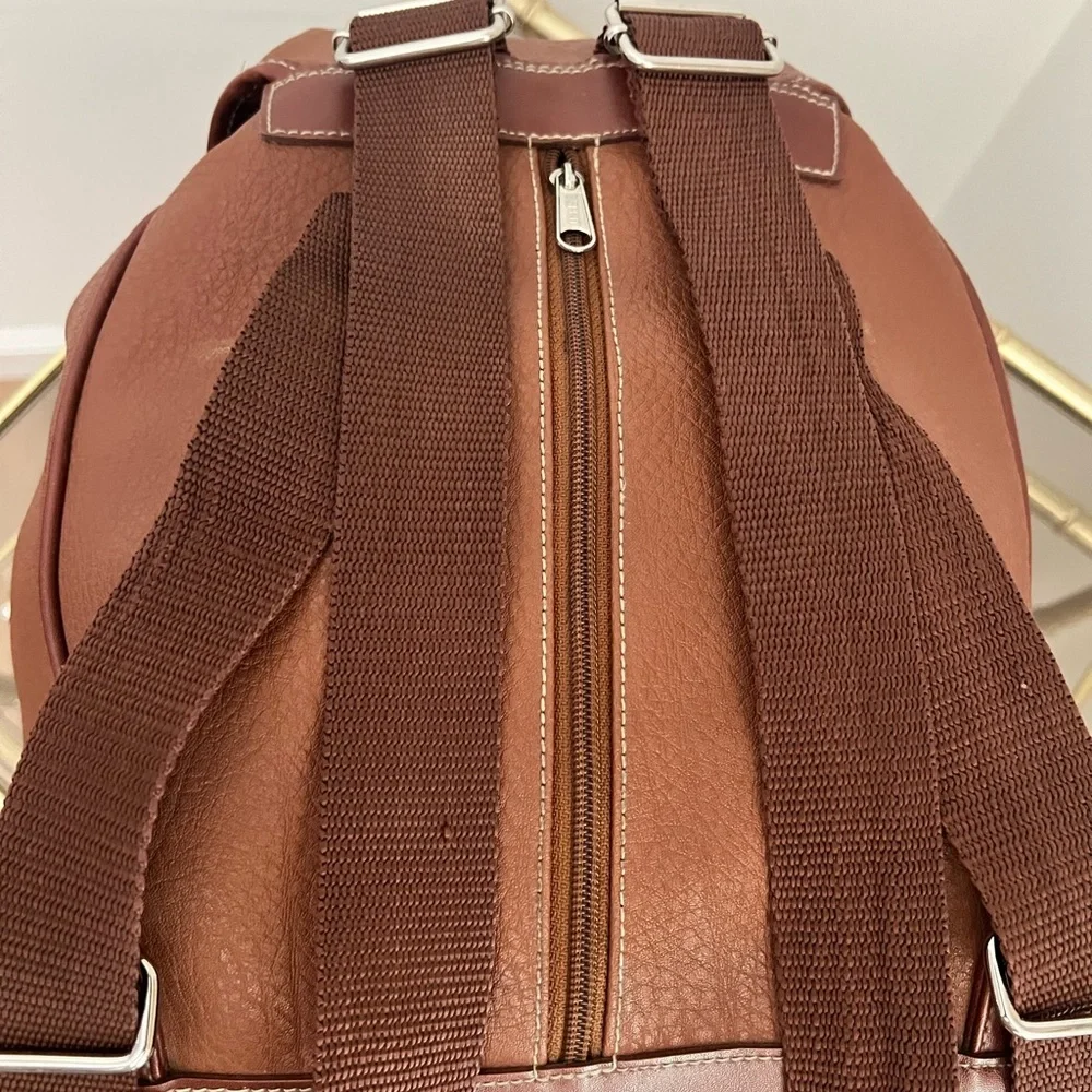 Esprit Brown Leather Backpack
